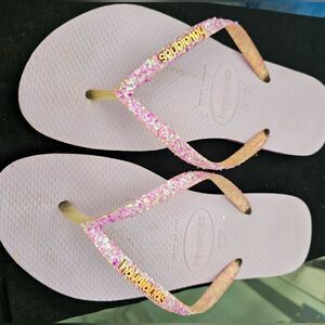 Shimmer Flip Flops 7.6